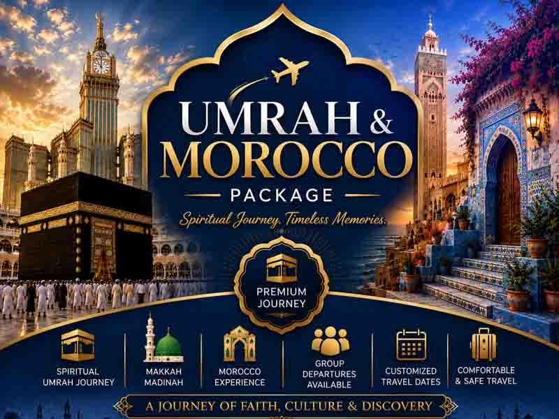 Umrah & Morocco Package - 15 Days